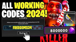 NEW ALL WORKING CODES FOR SURVIVE THE KILLER IN 2024 ROBLOX SURVIVE THE KILLER CODES [upl. by Vihs]