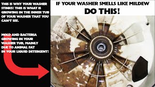 8 Steps To Clean A Smelly Mildew Washing Machine [upl. by Elly97]