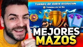 TOP 5 MEJORES MAZOS PARA TORNEOS REALES EN CLASH ROYALE [upl. by Annahpos]