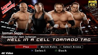 WWE SmackDown vs Raw 2008  Undertaker amp Kane vs Triple H amp Shawn  Hell In A Cell  Hani Jorbanian [upl. by Rotman]