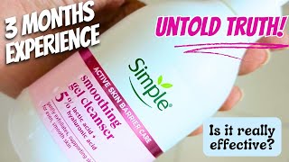 Simple active Skin barrier care gel cleanser Review [upl. by Dabney963]