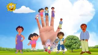 Finger Family AChinese version With Chinese subtitle Dora the Explorer in Chinese with subs [upl. by Adam]