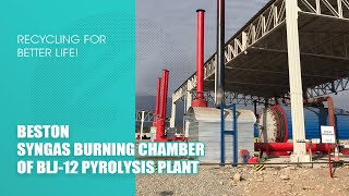 Syngas Burning and Emission of BLJ12 Pyrolysis Plant in Chile bestongroup [upl. by Foy]