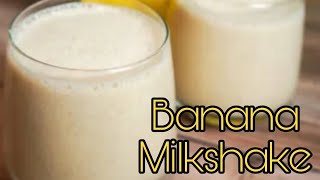 Banana Milkshake in 2 min How to make Banana Milkshake Banana Milkshake By Nimras kitchen [upl. by Leonelle]