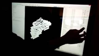 3D Diagrams in City Engine  Playing with a multitouch screen [upl. by Tekcirc]