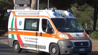 Ambulanza Fiat Ducato xc250 Pubblica assistenza Pa Ss Sacramento Portoferraio in Sirena [upl. by Rednaxela]