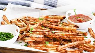 Crispy Air Fryer French Fries  Homemade Recipe [upl. by Bianka939]