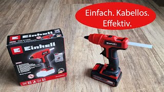 Einhell Akku Heißklebepistole TE CG 18 Li Solo im Test [upl. by Asenev]