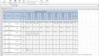 Excel Dienstplanprogramm für die Gastronomie Hotellerie und Cateringbranche [upl. by Suoicserp]