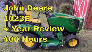 John Deere 1023E Four Year Review [upl. by Pesvoh]