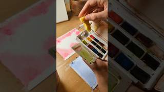 The sponge is probably my favorite part 🧽 watercolorartistry paintwithme greetingcards painting [upl. by Laris]