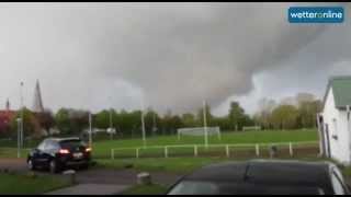 wetteronlinede Im Inneren des Tornados von Bützow Langversion 05052015 [upl. by Andromede121]