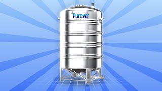 Stainless Steel Water Tanks  SS Water Tank  Customize SS Water Tanks  Purever  18001206232 [upl. by Noletta]