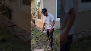 Melbourne FL French Drain construction landscaping frenchdrain usa satisfying viralvideo [upl. by Niko]