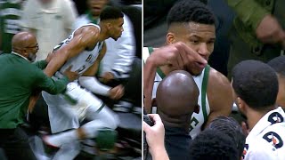 Giannis HEATED at Pacers for Taking Game Ball After His 64Point Performance [upl. by Kilian]