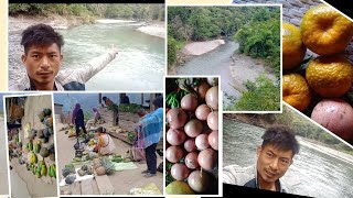 Zinki river and Tsengaki joined amp Sanphure bazar [upl. by Edyaj]