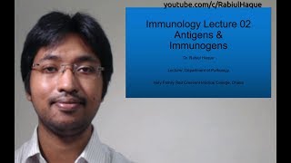 Immunology Lecture 02  Antigen amp Immunogen HD [upl. by Nemzaj391]