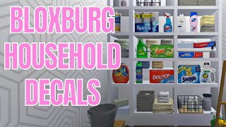 HOUSEHOLD  BLOXBURG DECALS  Bloxburg Roleplay  Nataya MiShel [upl. by How]