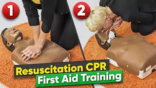 Resuscitation CPR  How To Do CPR  First Aid Training [upl. by Cohlier]