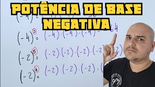 Potência de base negativa [upl. by Nalro]