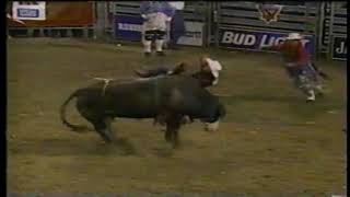 Spud Whitman vs Flying J  98 PBR Billings 825 pts [upl. by Leeanne]