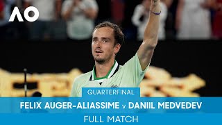 Felix AugerAliassime v Daniil Medvedev Full Match QF  Australian Open 2022 [upl. by Enegue]