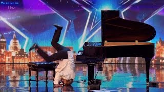 Britains Got Talent 2016 S10E03 Colin Henry The Unpredictable Pianist Full Audition [upl. by Emmer]