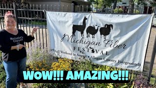 Michigan Fiber Festival 2024  My First Ever Fiber Festival [upl. by Bindman]