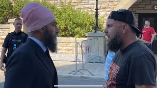 Jagmeet Singh almost goes violent on Canadian citizen [upl. by Iveson]