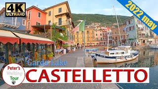 Castelletto Lake Garda 🇮🇹Lago di Garda Gardasee Walking Tour 4k 2022 [upl. by Saville795]