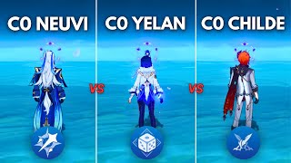 Who is BEST F2P HYDRO DPS  Childe vs Neuvi vs Yelan  Genshin Impact [upl. by Sheryl791]