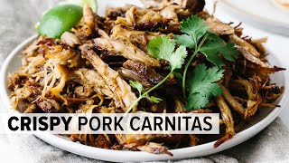 CRISPY PORK CARNITAS  easy slowcooker carnitas recipe [upl. by Cheung]