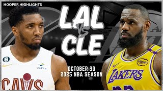 Los Angeles Lakers vs Cleveland Cavaliers Full Game Highlights  Oct 30  2025 NBA Season [upl. by Arised]