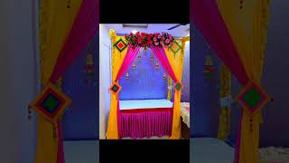 Ganpati decoration ideas for home  Ganpati decoration 2024  Ganpati decoration ideas for home 2024 [upl. by Aivitnahs]