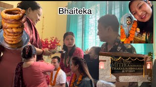 Bhaitekabhajdhoj me khaya thakali kahana🫠trending viralvideo diwali thakali [upl. by Libnah]