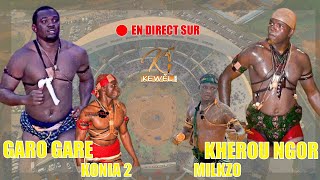 En direct arène nationale combats Kherou Ngor vs Garo Gare et Konia 2 vs Milkzo [upl. by Mollee]