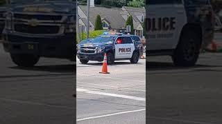 Havertown police dept Chevy Tahoe inside a construction site [upl. by Gabel233]