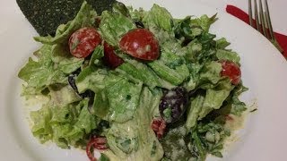 Hempseed Turmeric dressed Lettuce  Live Entrée [upl. by Mikel81]