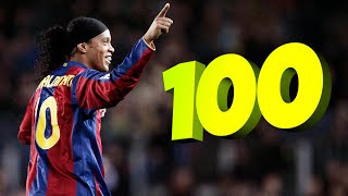 Top 100 Goals Scored By Legendary Football Players [upl. by Ainirtac]