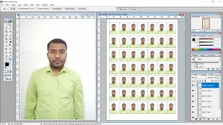 How to Create Passport Size Photo in Photoshop  Passport Size Image in Photoshop [upl. by Enail]