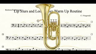 BaritoneEuphonium Lip Slurs Warm Up [upl. by Yelkrab936]