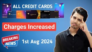 HDFC Credit Card Charges Increased  Hdfc Credit Card Charges 2024  Hdfc Bank Credit Card Charges [upl. by Aicenert]