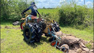 คูโบต้า RT 140 DITrator Kubota RT 140 DI Plow Field SandTrator Khmer Farmer [upl. by Ardeha]