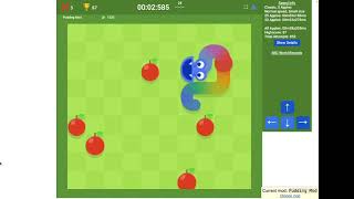 Google Snake Game Speedrun Old PB Small Normal Speed 50 Apples in 21195 [upl. by Levy]