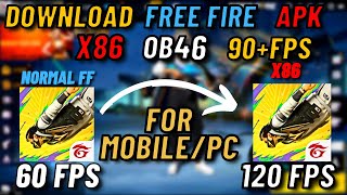 FREE FIRE X86 OB46 APK DOWNLOAD  FIX LAG AFTER OB46 FREE FIRE UPDATE  AMAZON APP STORE [upl. by Ettenot922]