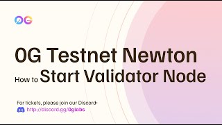 How to start your validator node 0G testnet Newton [upl. by Laroy]