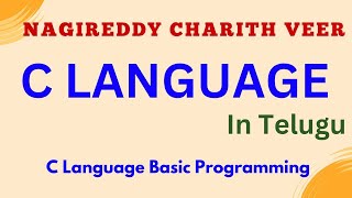 Part 5  C Basic Programming  C Programming Language In Telugu [upl. by Elleinnad]