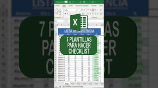 7 PLANTILLAS PARA CREAR CHECKLIST O LISTAS DE VERIFICACION EN EXCEL Excel [upl. by Matthiew]