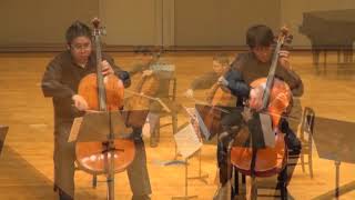 Varga Klingel  FAURÉ  Wagenseil Cello Quartets Kusatsu Academy [upl. by Nnylecoj]