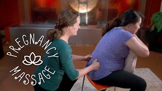 Pregnancy massage for back pain [upl. by Haidebez]